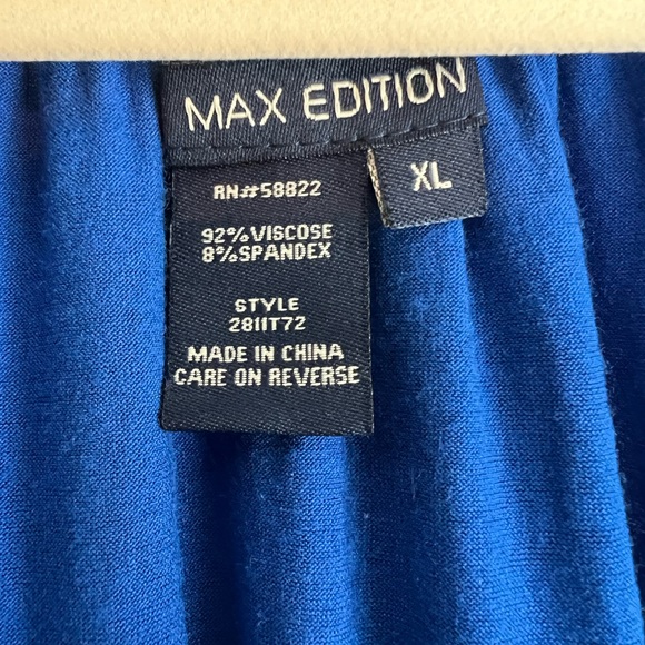 Max Edition Elastic Scoop Neck Blouse - Picture 2 of 8